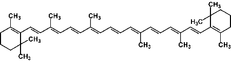 Бета - каротин формула